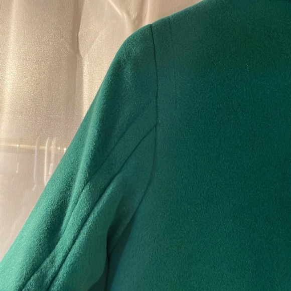 Talbots Green Wool Jacket PeaCoat - Picture 10 of 13